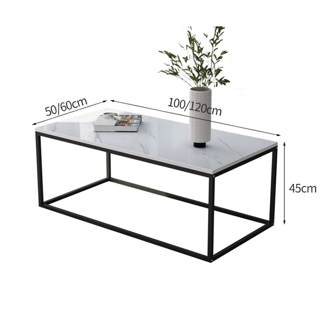 MAS-1388 Masdio Marble and Steel Minimalist Coffee Table