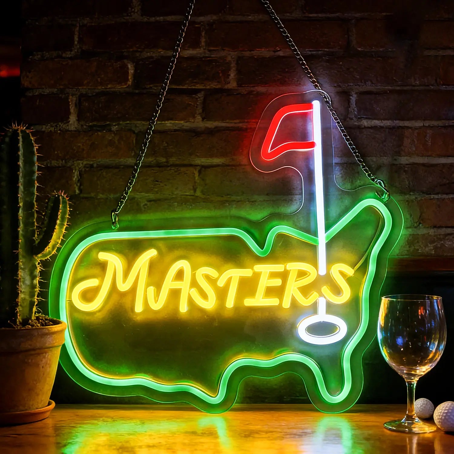 Masdio Golf Dimmable Neon Sign Wall Decor Gift Masdio