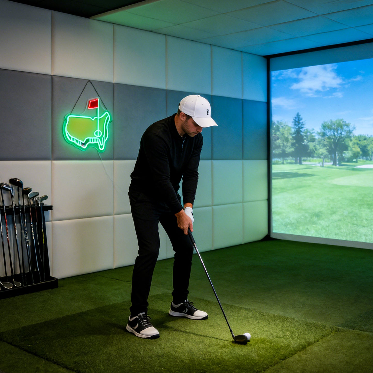 Masdio Golf Dimmable Neon Sign Wall Decor Gift