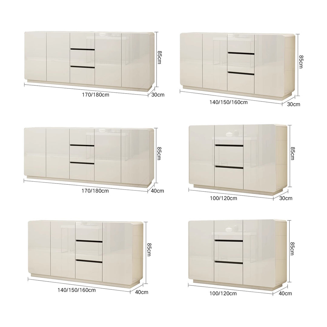 Masdio Modern Sideboard Storage Cabinet - High Gloss