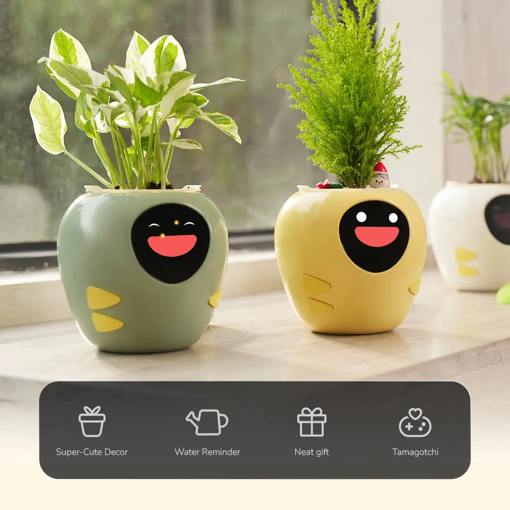 intelligent plant pot Masdio Smart Flowerpots Green