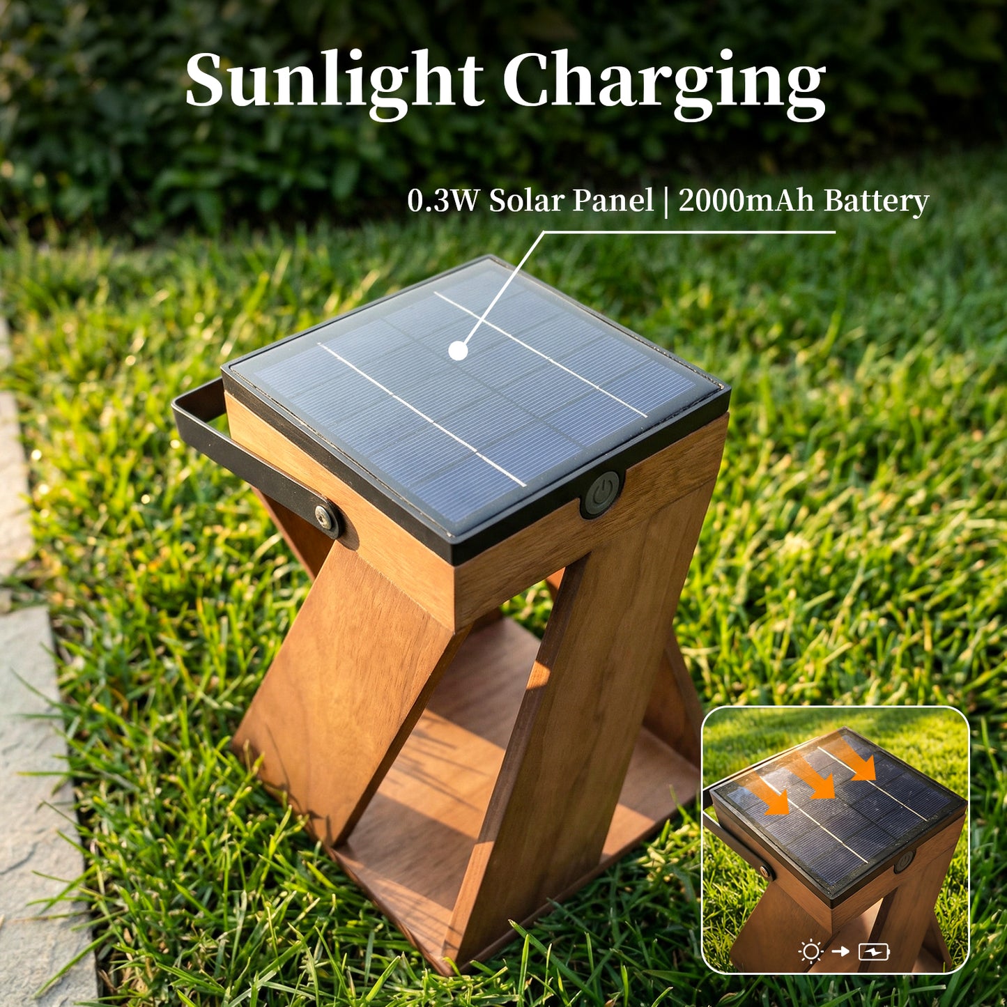 Masdio Portable Solar Warm Glow Outdoor Lamp