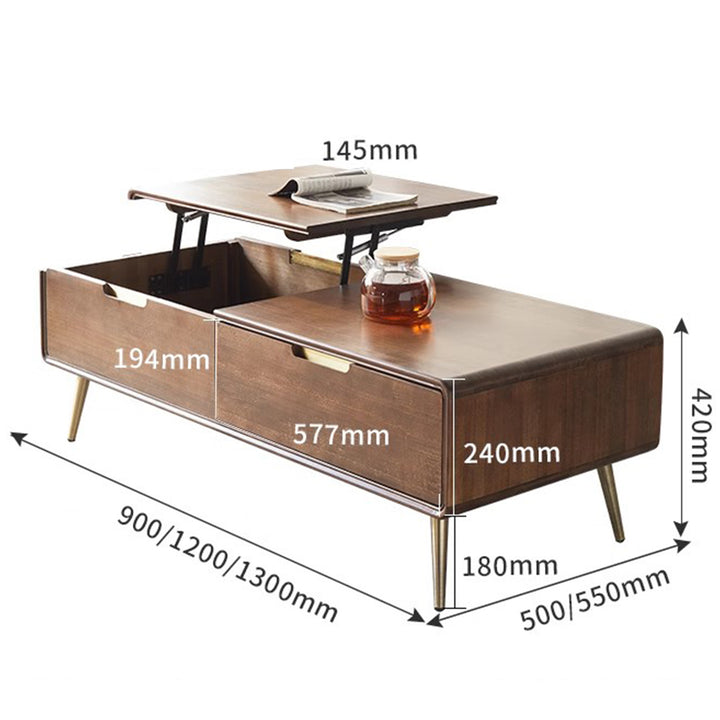MAS-1248 Masdio Mid-Century Modern Coffee Table with Hidden Storage