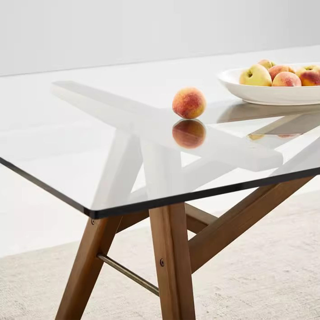 MAS-1360 Masdio Mixed Element Solid Wood Dining Table