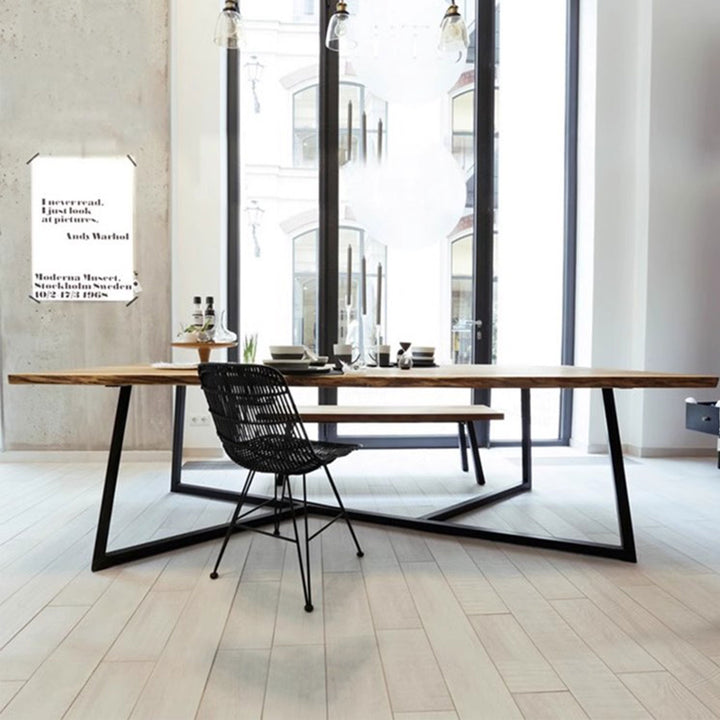 MAS-1391 Madsio Modern Contemporary Sleek Minimalist Wooden Top Table