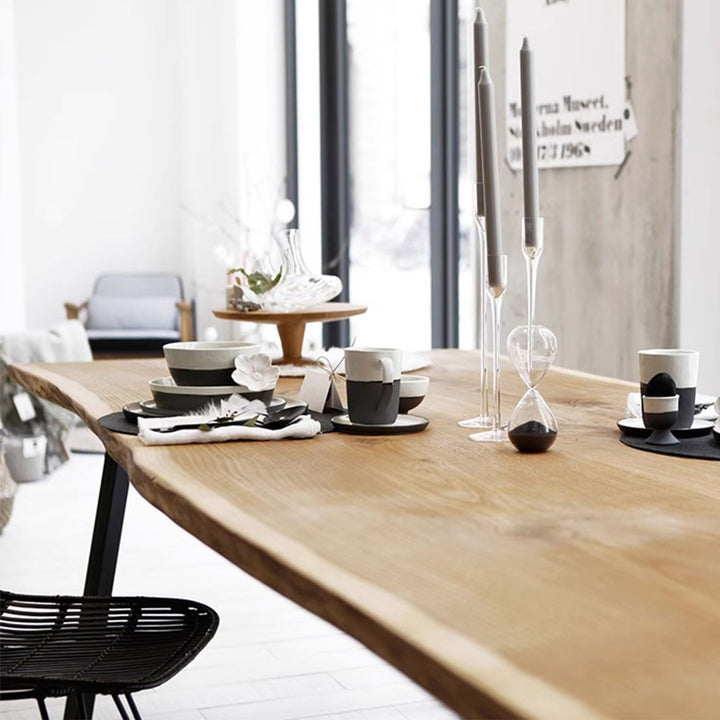 MAS-1391 Madsio Modern Contemporary Sleek Minimalist Wooden Top Table