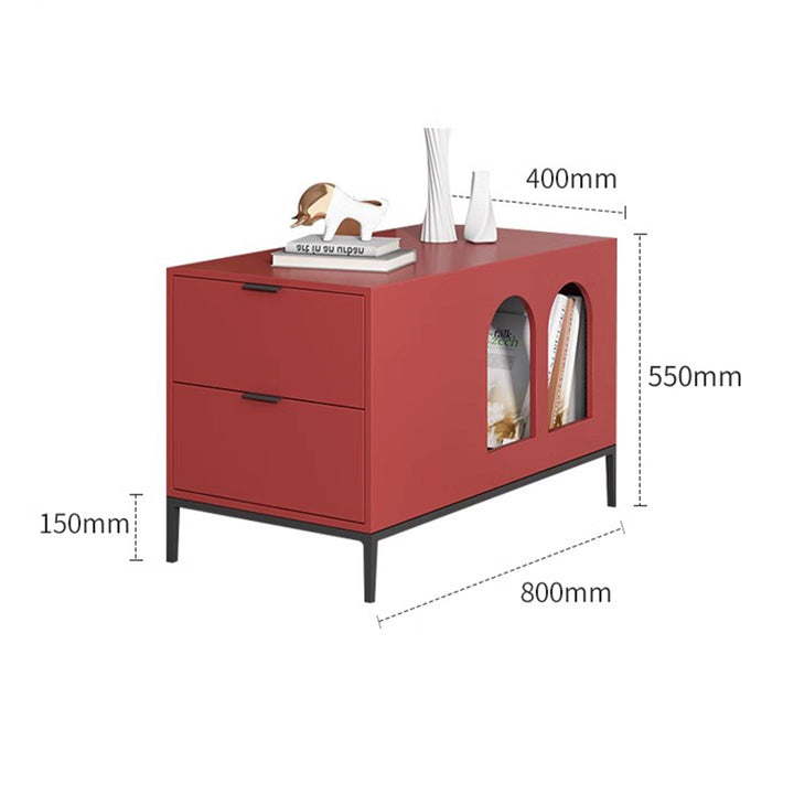 MAS-1244 Masdio Modern Minimalist Side Table with Drawer