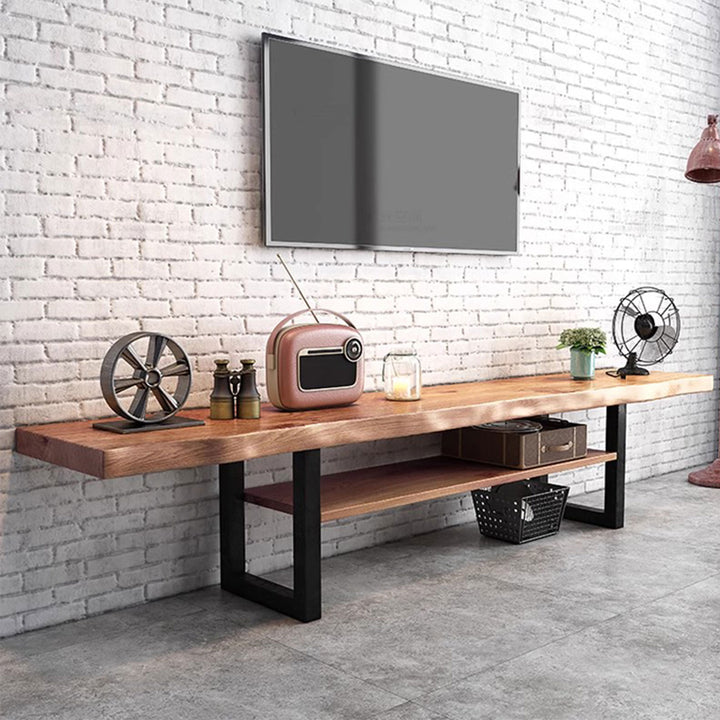 Modern Rustic Solid Wood TV Console