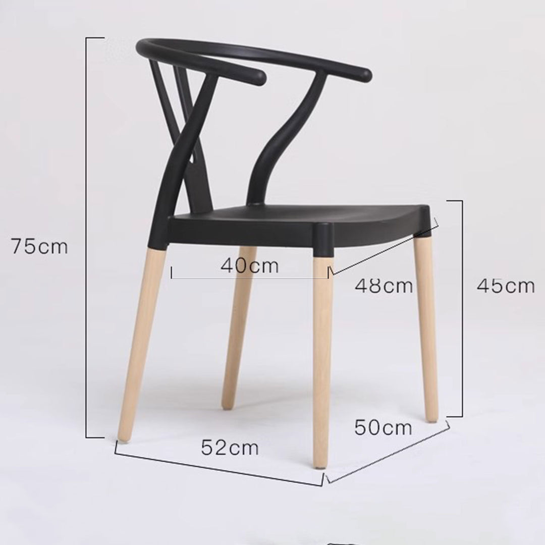 Modern Slat Back Dining Chair