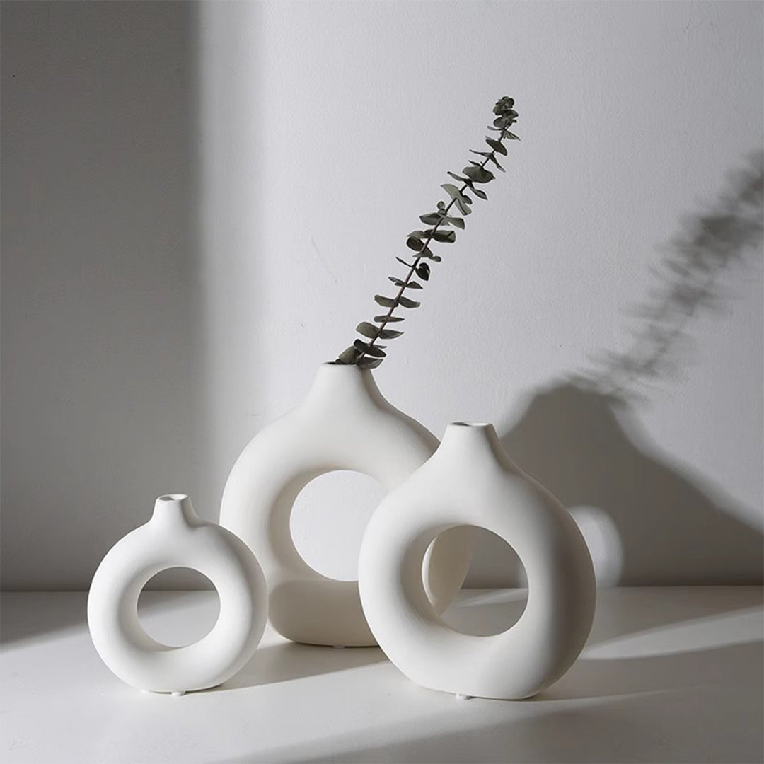 MAS-1211 Masdio Nordic Modern White Ceramic Vase Creative Home Decoration