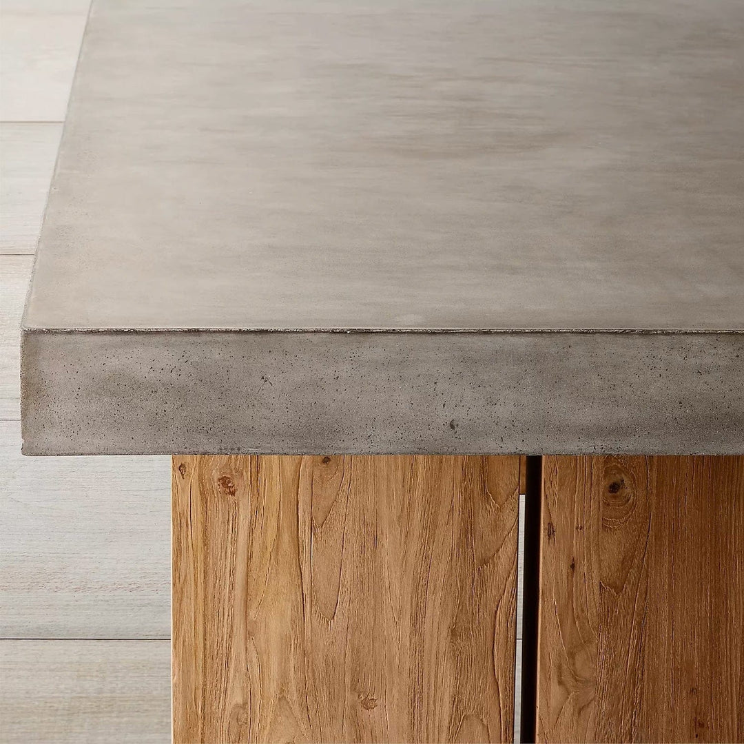 Presenthem Solid and Stately: The Miller Concrete Dining Table