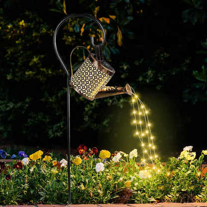 Masdio Solar Glowing Fairy Watering Can Light