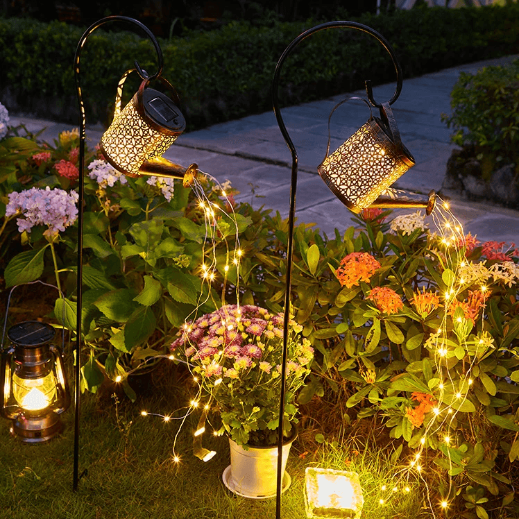 Masdio Solar Glowing Fairy Watering Can Light