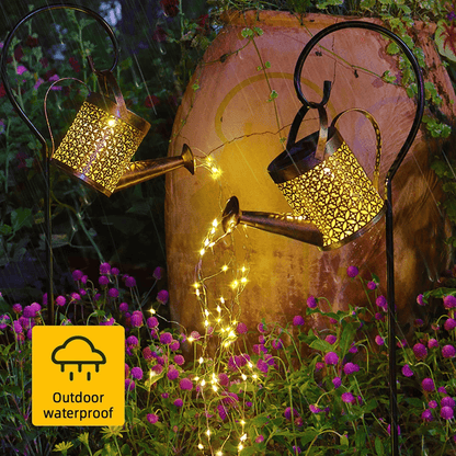 Masdio Solar Glowing Fairy Watering Can Light