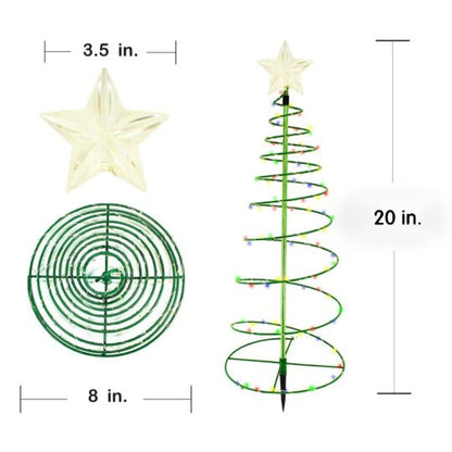 Masdio Solar Metal LED Christmas Tree