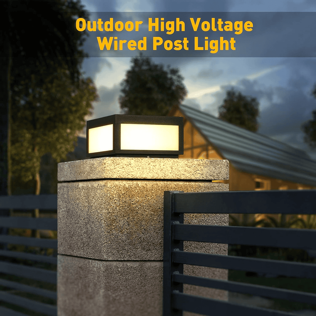 Solar Outdoor Modern Post Light
