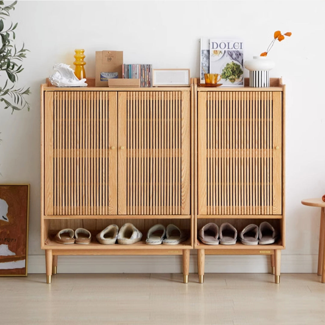 MAS-1343 Masdio Solid Wood Shoe Cabinet Storage