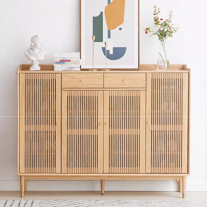 Stylish and Functional 4 Door Shoe Cabinet with Drawers