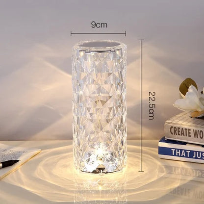 Masdio Touching Control Rose Crystal Lamp