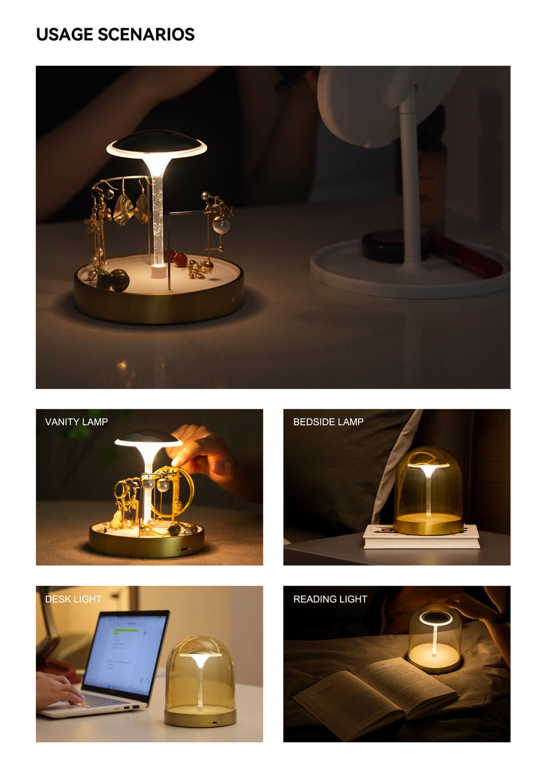 Versatile USB Charging LED Table Lamp