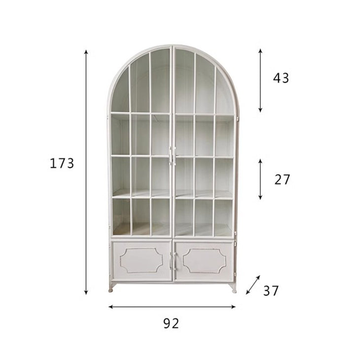 MAS-1325 Masdio Vintage Glass Door Cabinet