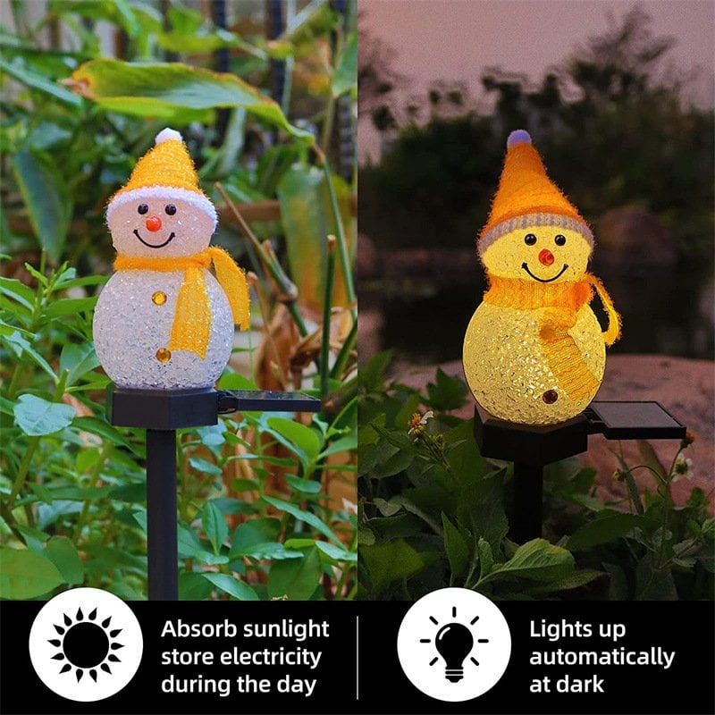 Masdio S1 Waterproof solar snowman lamp