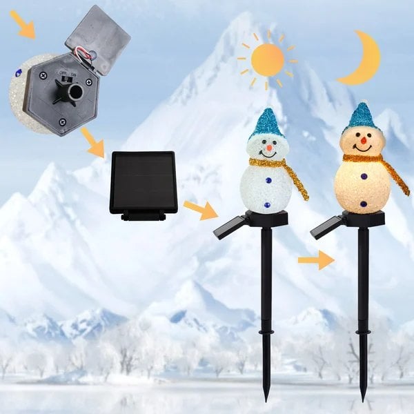 Masdio S1 Waterproof solar snowman lamp