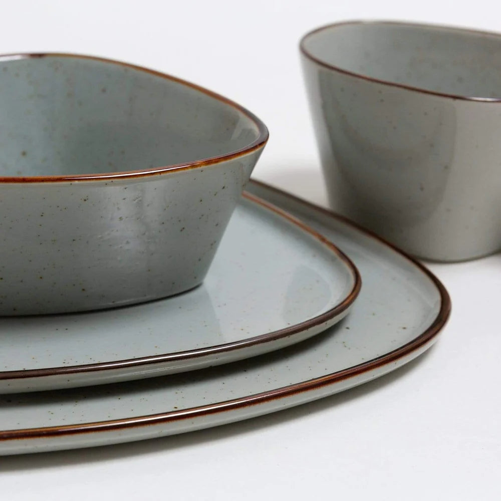 Zen Geometric Dinnerware Set (Set Of 12 Plates)
