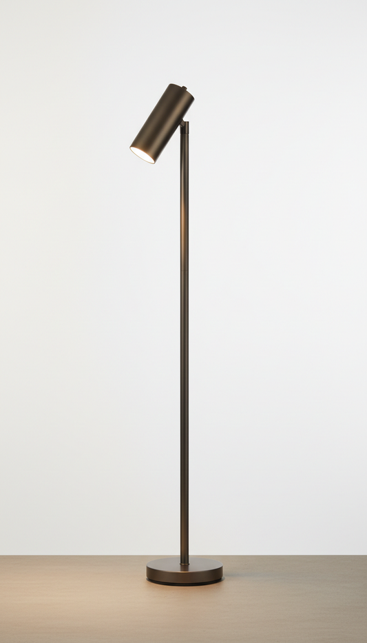 Brushed Metal Floor Lamp Masdio
