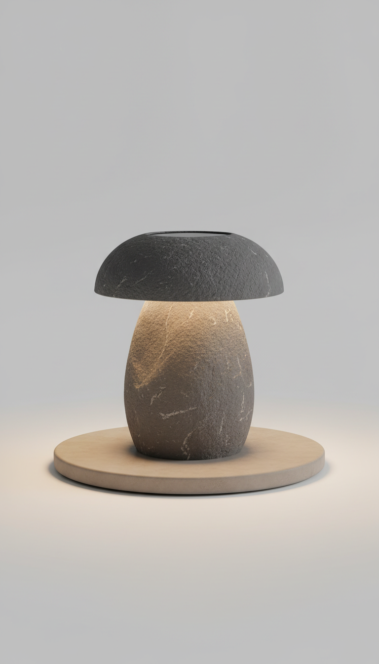 Outdoor Solar Lantern With Stone Base Masdio