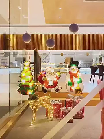 Masdio Christmas Window Hanging Lights