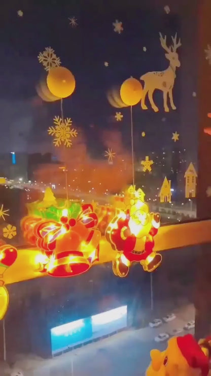 Masdio Christmas Window Hanging Lights