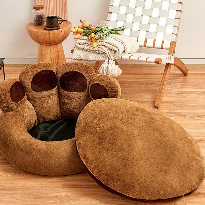 calming paw bed