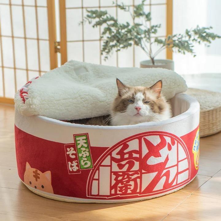 Cup Noodles Cat Bed