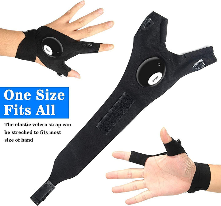 One Size Fits All - Flashlights Gloves