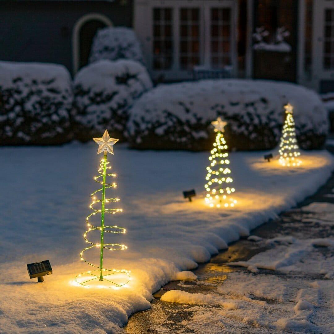 Solar Metal LED Christmas Tree