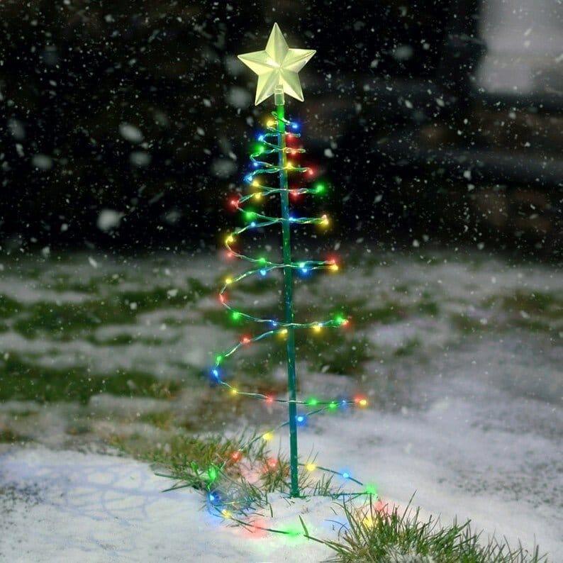 Beautiful Solar Metal LED Christmas Tree