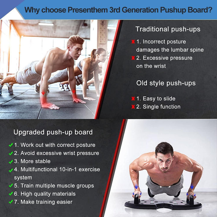 3rd Generation of Upgraded Push Up Board